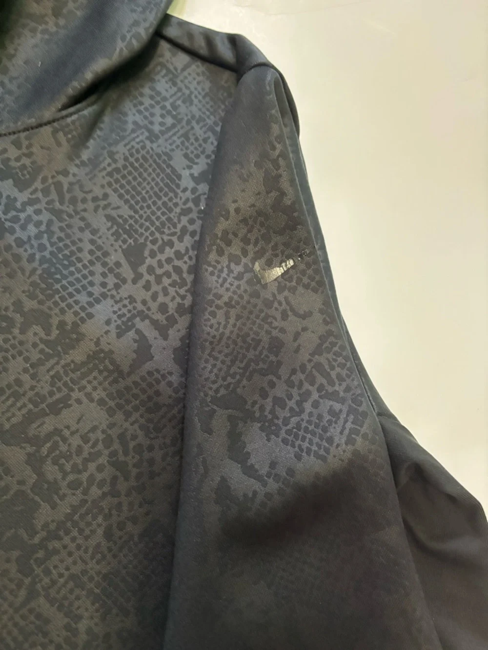Nike Black Snake-Print Hooded Sweatshirt